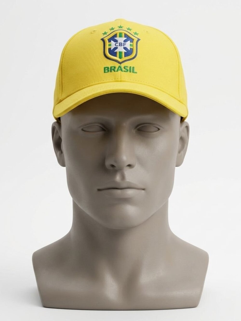 Brasil CBF Football Soccer Futbol Yellow Green Snapback Flat Bill Hat Cap